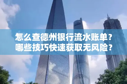 怎么查德州银行流水账单？哪些技巧快速获取无风险？